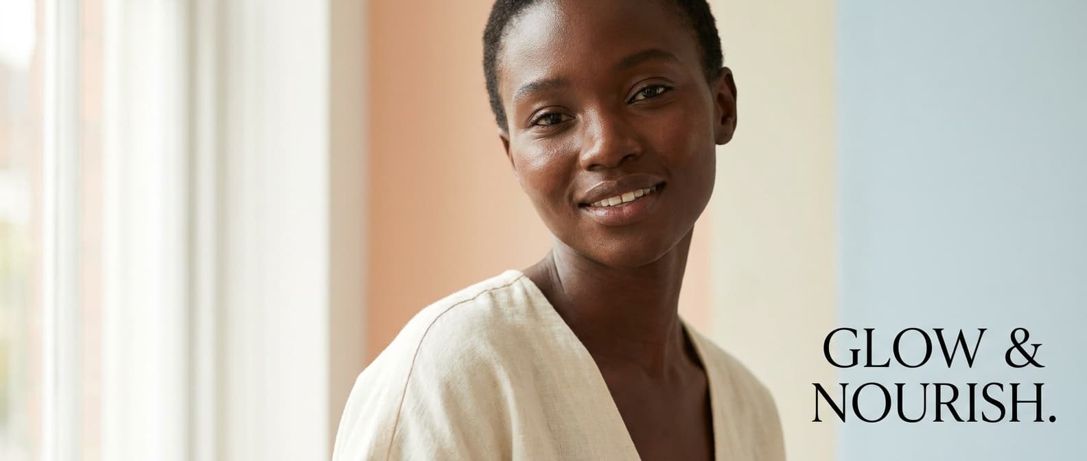 Portrait beauté éclatant