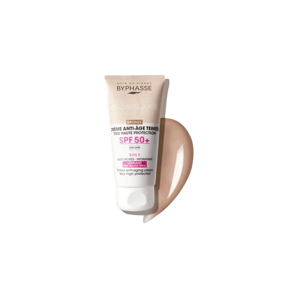 Byphasse – Crème Visage Anti-Âge Teintée SPF 50 Bronze 50ml