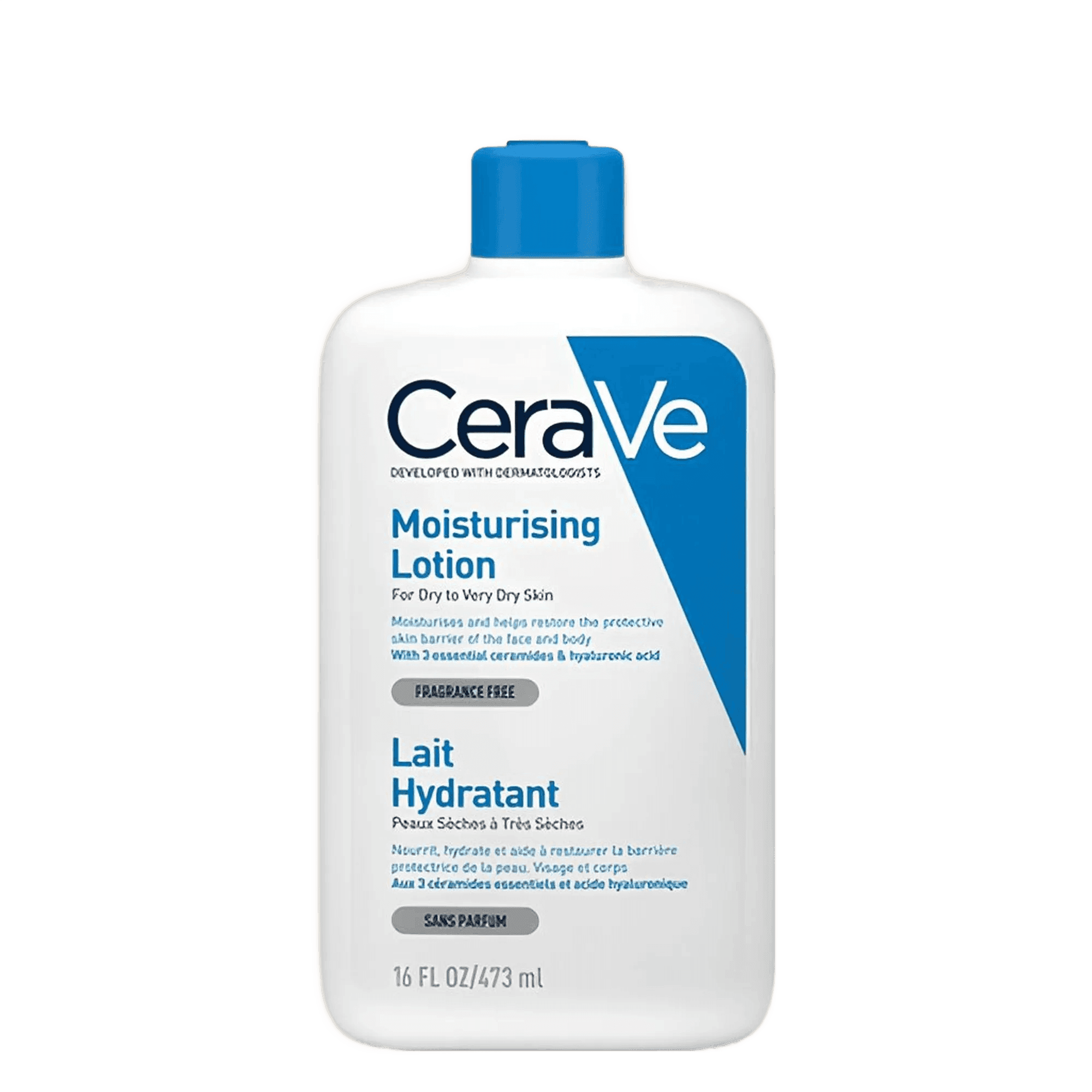 CeraVe – Lait Hydratant Multi – Usage Visage & Corps 473ml | Peaux Sèches