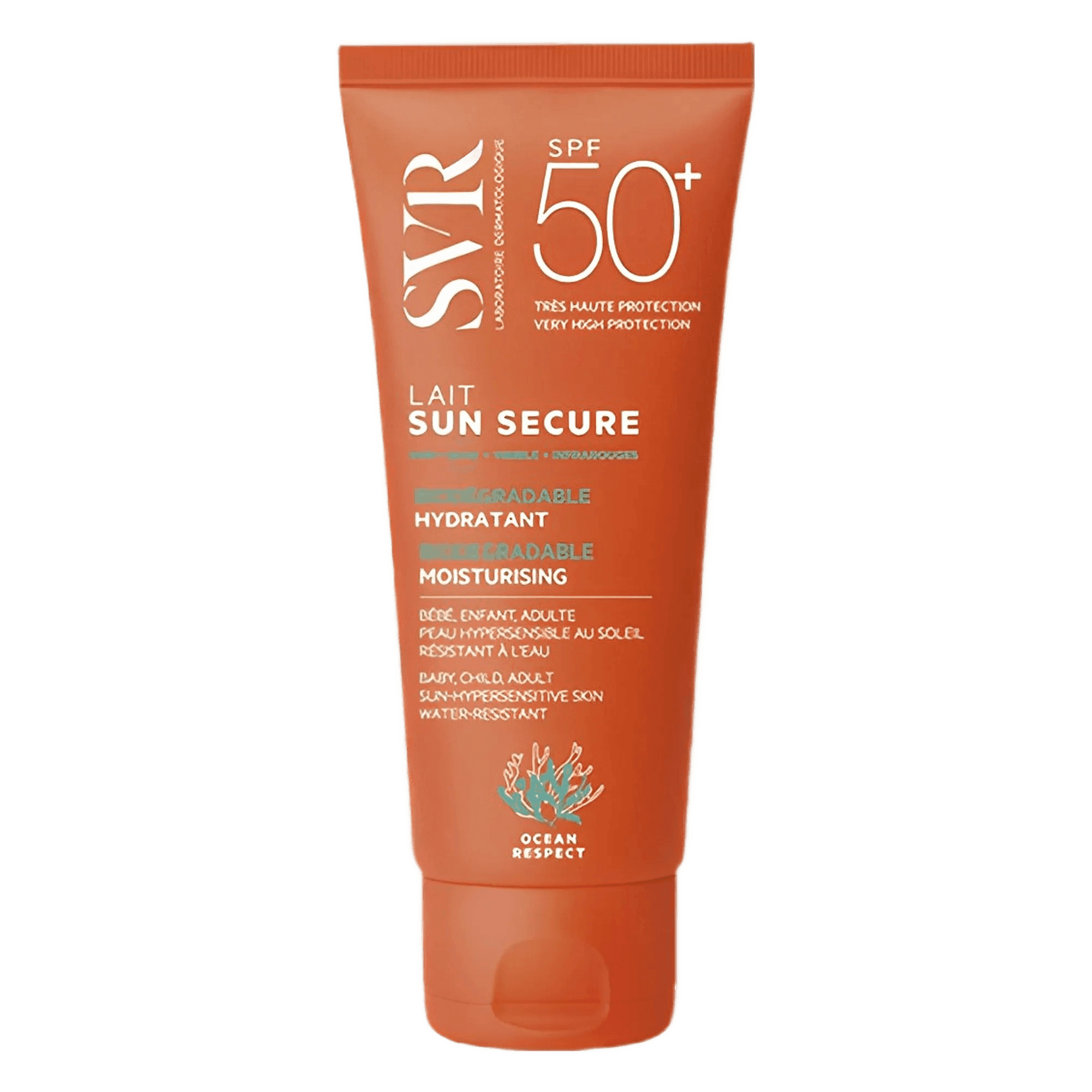 SVR – Hydratant Lait Protecteur SPF 50 Sun Secure 100 Ml | Peaux Sèches